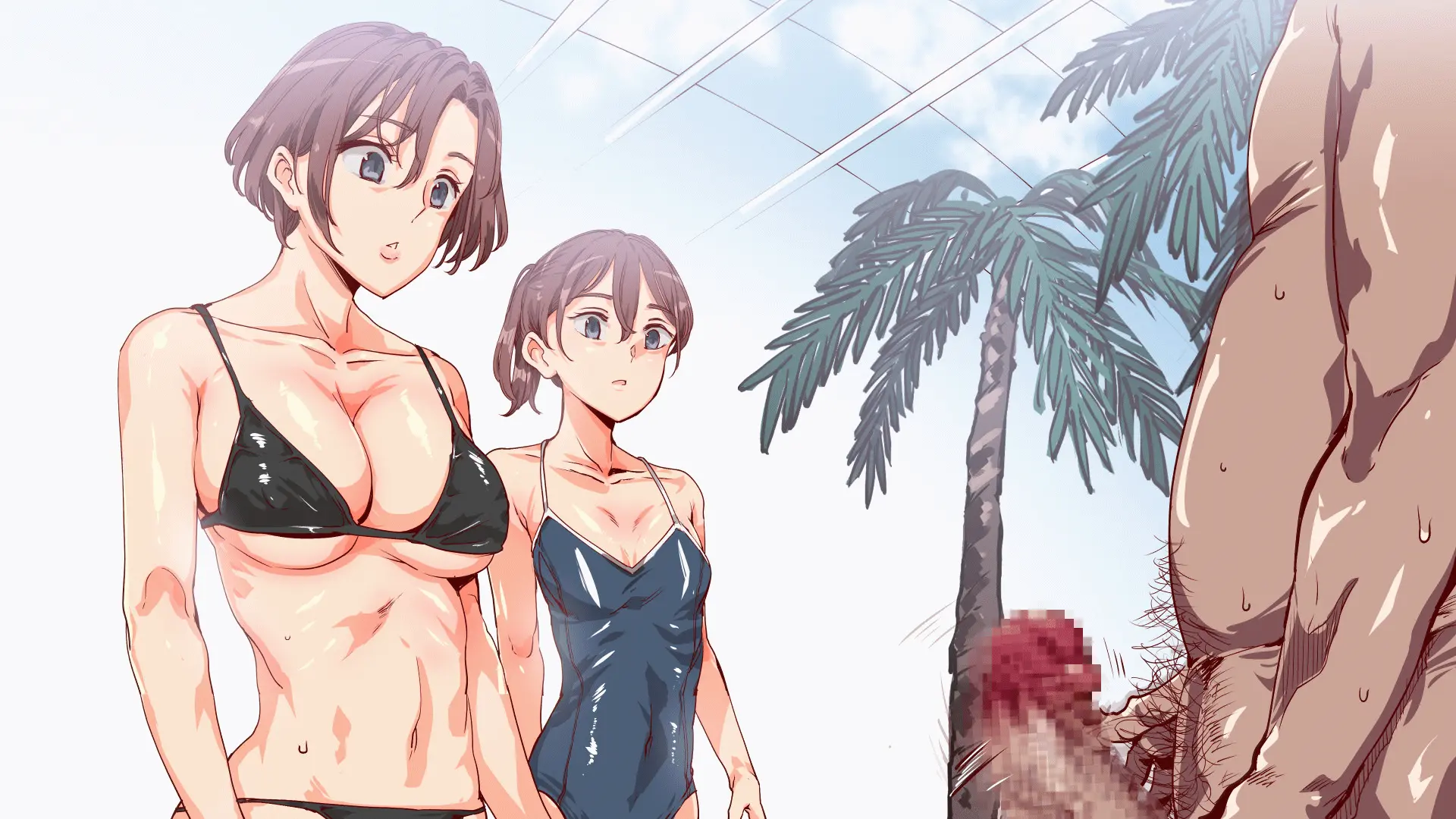 Mukanshin Pool ~Au Onna Zenin, Sekuhara Shihoudai No Aruku Nama Onaho | 무관심 수영장 ~만나는 여자 전원 성희롱 무제한의 걸어다니는 생오나홀 ~